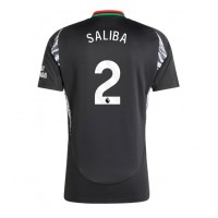 Camisa de Futebol Arsenal William Saliba #2 Equipamento Secundário 2024-25 Manga Curta